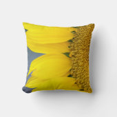 ひまわりクローズアップ写真 クッション (正面)