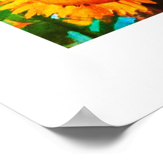 ひまわりクワッド ポスター (角)