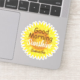 ひまわりグッドモーニングサンシャイカラフルン シール