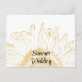 ひまわりグラフィック結婚ス夏の発表 案内ポストカード (正面)