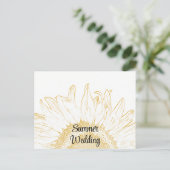 ひまわりグラフィック結婚ス夏の発表 案内ポストカード (スタンド正面)