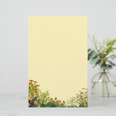 ひまわりグランジ文具 便箋 (スタンド正面)