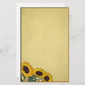 ひまわりグランジ文具 便箋 (正面/裏面)