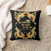 ひまわりグリッター院長キャップ飲料用コースター クッション (ブランケット)