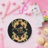 ひまわりグリッター院長キャップ飲料用コースターK ペーパープレート (パーティー)