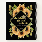 ひまわりグリッター院長キャップ ノートブック (裏面)