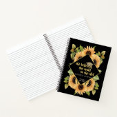 ひまわりグリッター院長キャップ ノートブック (内部)