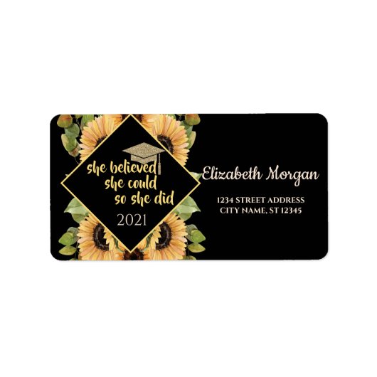 ひまわりグリッター院長キャップ ラベル (正面)