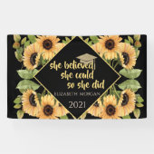 ひまわりグリッター院長キャップ 横断幕 (横)