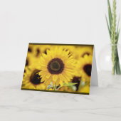 ひまわりグリーティングカード カード (正面)