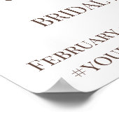 ひまわりグリーンウェディング ブライダルシャワー ウェルカムサイン ポスター (角)