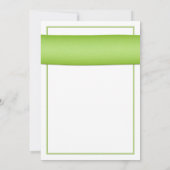 ひまわりグリーンリボン結婚式招待状 招待状 (裏面)