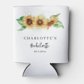 ひまわりグリーン フラワーカスタム ブライズメイド 缶クーラー (正面)