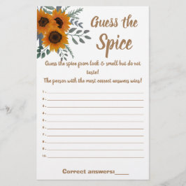 ひまわりグリーン 推測のスパイス ゲーム カード