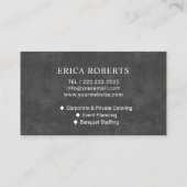 ひまわりケータリング&イベントヴィンテージシャルボード 名刺 (裏面)