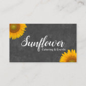 ひまわりケータリング&イベントヴィンテージシャルボード 名刺 (正面)