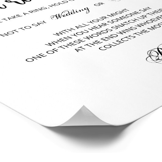 ひまわりゲームにリングを付ける ポスター (角)