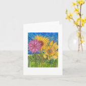ひまわりコラボレーション カード (黄色い花)