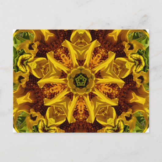 ひまわりコラージュ – はがき (正面)