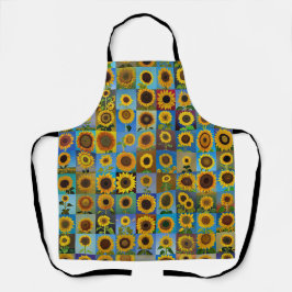 ひまわりコラージュ エプロン