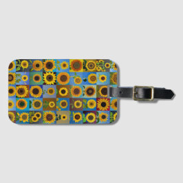 ひまわりコラージュ ラゲッジタグ