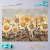 ひまわりコレクションの水彩画エレガント野 薄葉紙 (クラフト)