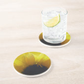 ひまわりコースター明るい黄色の花の贈り物 コースター (側面)