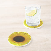 ひまわりコースター明るい黄色の花の贈り物 コースター (側面)