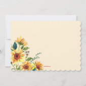 ひまわりコーナーシャワー 招待状 (裏面)