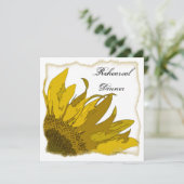 ひまわりコーナー結婚のリハーサルディナー 招待状 (スタンド正面)