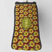 ひまわりゴルフパターカバー ゴルフヘッドカバー (回転90)