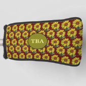 ひまわりゴルフパターカバー ゴルフヘッドカバー (正面)