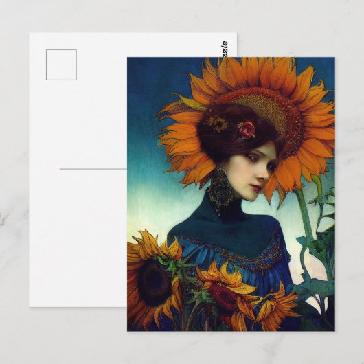 ひまわりゴールデンアワー ポストカード (正面/裏面)