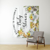 ひまわりサファリ ベイビーシャワーバナー 背景 L タペストリー (インサイチュ)