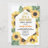 ひまわりサプライズパーティーブライダルシャワー 招待状 (正面)