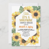 ひまわりサプライズパーティー カップルシャワーパーティー 招待状 (正面)