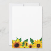 ひまわりサプライズ70誕生日招待状 招待状 (裏面)