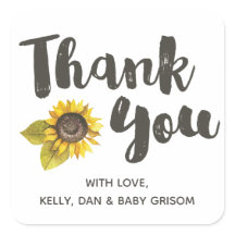 ひまわりサンキュステッカー