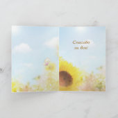 ひまわりサンキューカードロシアの サンキューカード (内部)