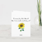 ひまわりサンキューカード サンキューカード (裏面)