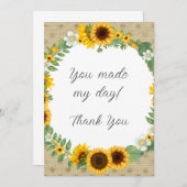 ひまわりサンキューカード サンキューカード (正面/裏面)