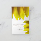 ひまわりサンキューカード（メッセージ内） サンキューカード (内部)