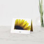 ひまわりサンキューカード(メッセージ内) サンキューカード (裏面)