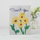 ひまわりサンキューカード 招待状 (スタンド正面)