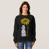 ひまわりサンシャインプードルドッグオーナーガールズウォー スウェットシャツ (正面フル)