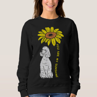 ひまわりサンシャインプードルドッグオーナーガールズウォー スウェットシャツ