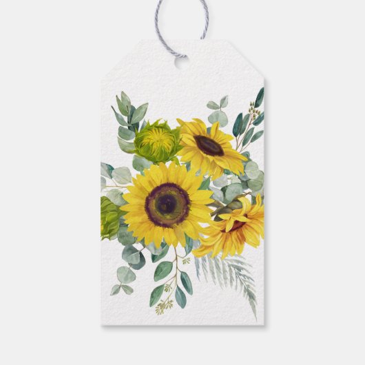 ひまわりサンフラワーありがとう先生メンター感謝 ギフトタグ (裏面)