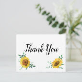 ひまわりサンフラワーに関するお問い合わせ ポストカード (スタンド正面)