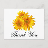 ひまわりサンフラワーサンキューカントリー結婚ズ ポストカード (正面)