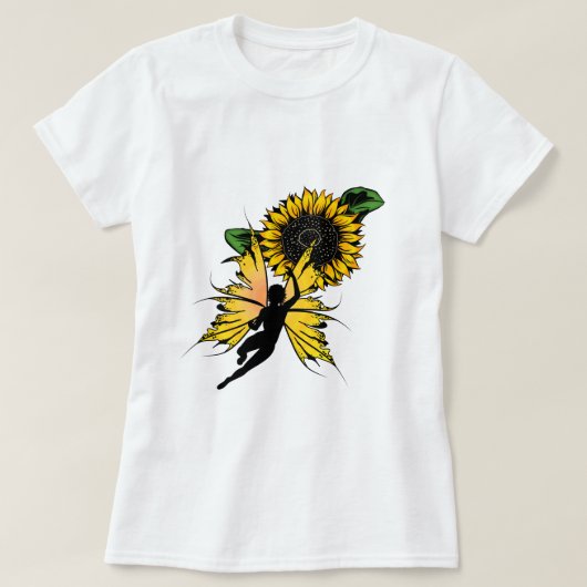 ひまわりシャドーの妖精 Tシャツ (デザイン正面)